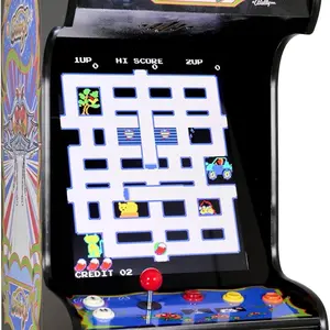 Doc and Pies Arcade Factory Classic Home Arcade Machine - Tabletop and Bartop - 412 Retro Games - Full Size LCD Screen, Buttons and Joystick (Black)