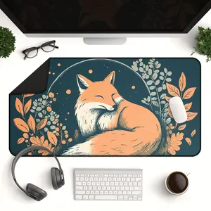 Fox Desk Mat – Large Cute Fox Mouse Pad for Office & Gaming Setup