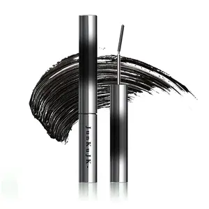 3D Black Washable Mascara,Waterproof Long Lasting Curling Smudge Proof Metal Lash Extensions Mascara,Tubing Iron Wand No Flaking Tint Telescopic Mascara