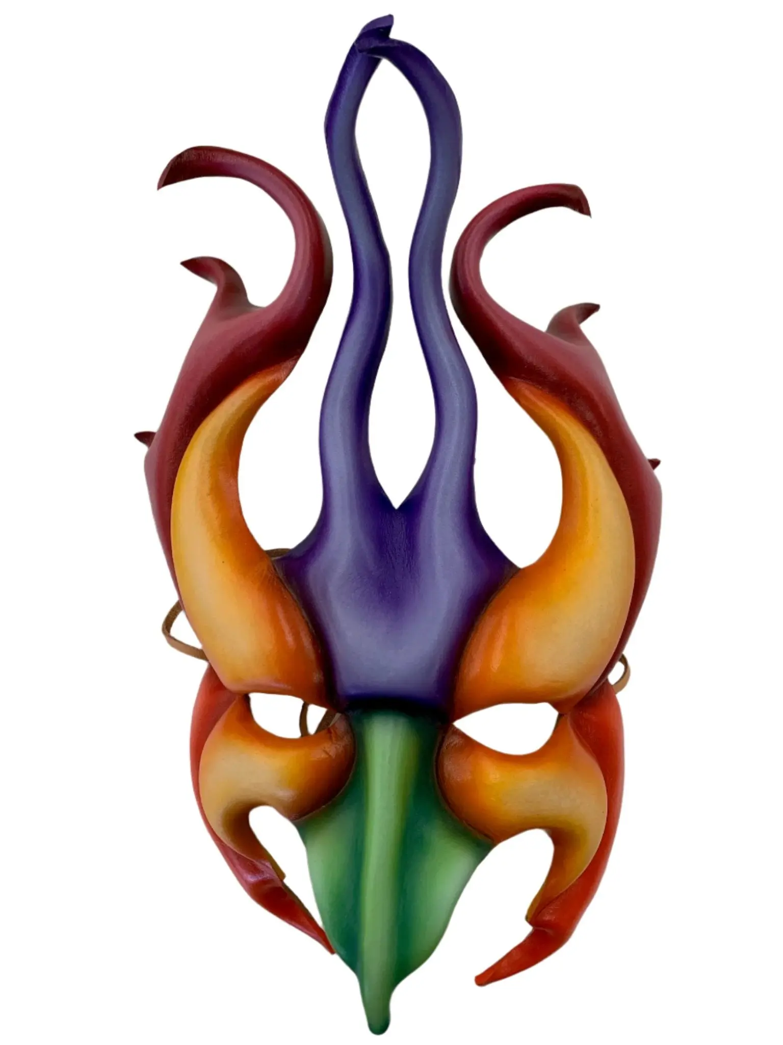 Tall Purple Horned Mask