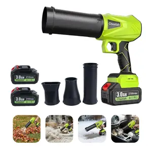 SEEVOLX Heavy Duty Cordless Leaf Blower with 2 Long-Lasting Rechargeable Batteries & Brushless Pure Copper Motor, Turbo Power Airflow for Snow Removal, Garage Cleaning & Outdoor Maintenance