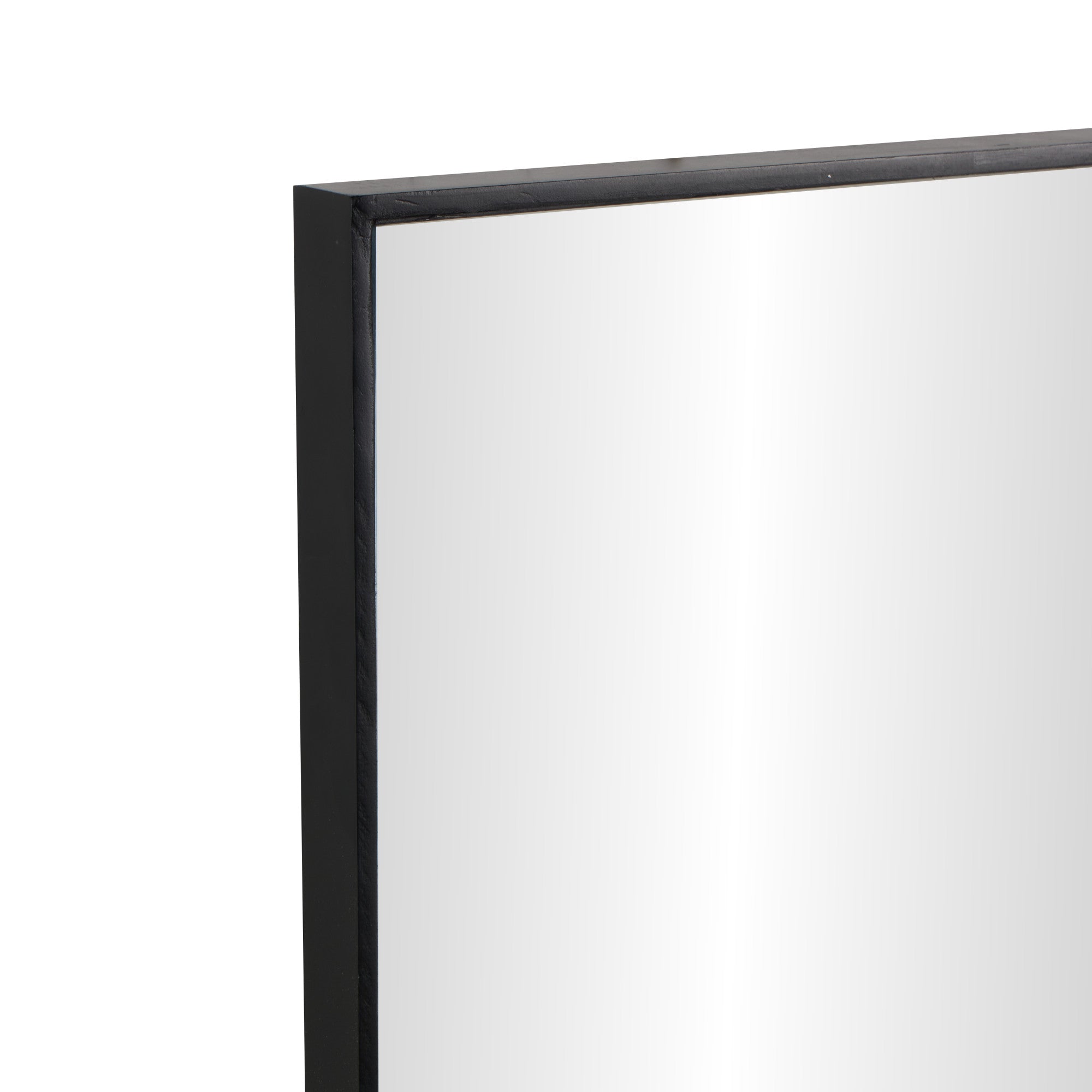 Wooden Room Wall Mirror with Thin Minimalistic Frame 24" x 1" x 40"