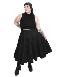 Renata Tiered Midi Skirt FOXBLOOD
