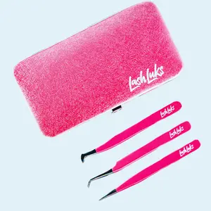 Lash Luks + Tweezer Kit + Eyelash Extensions Tweezers