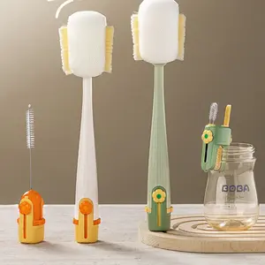 5-in-1 Cup Cleaning Brush Long Handle Multi-Functional Insulated Cup Brush Baby Bottle Special Cleaner