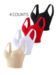 [Plus Size] Sporty Sports Bra, Breathable Sports Lingerie Top for Women, Women's Sport & Clothing for Indoor Wear, Activewear, Bra Pack, Workout Exercise Clothes Women, Gymclothes, Sports Bra Set, Workout Bras, Athletic Fitted