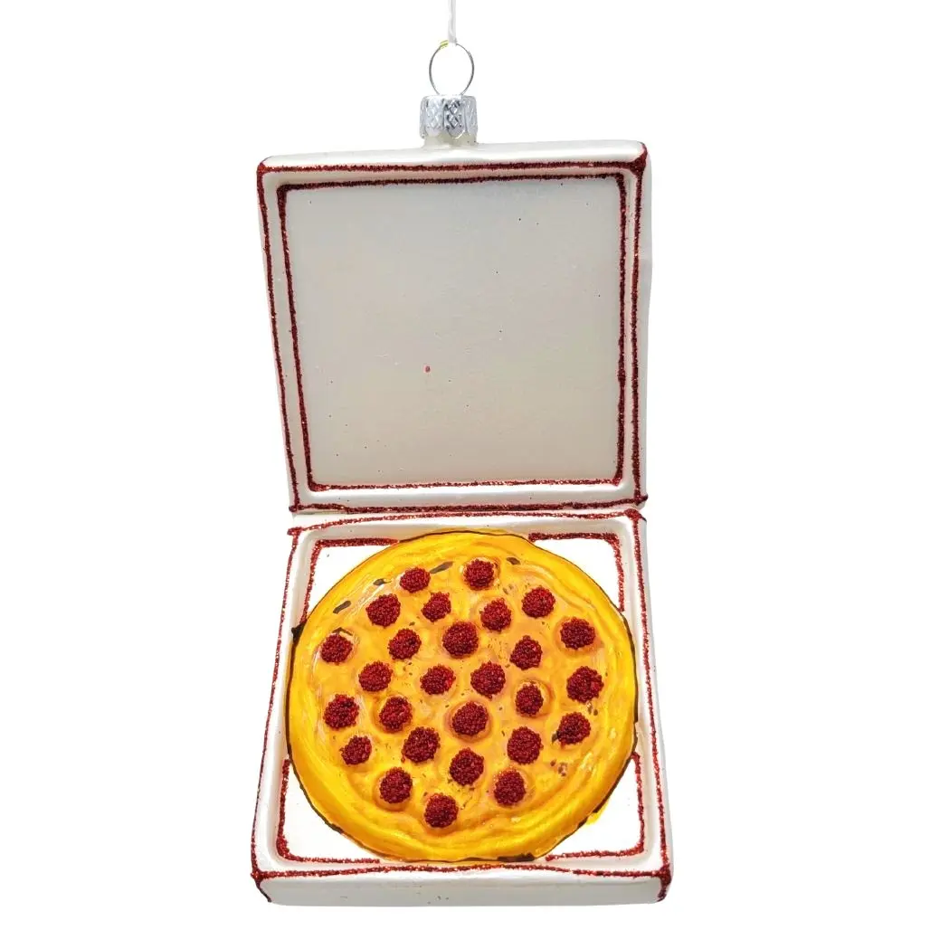 Cody Foster & Co - Take Out Pizza Glass Blown Ornament