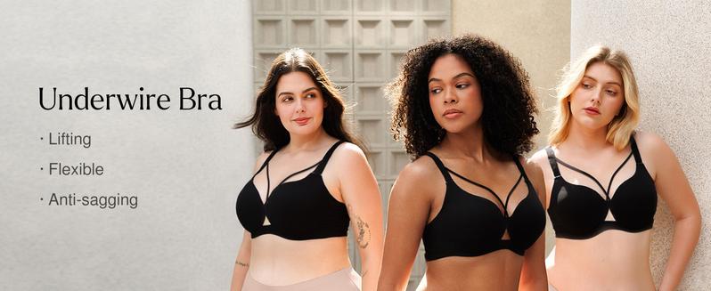 Women Seamless Push Up Padding Bras underwire Comfortable 3/4 cup Bra Buttery Soft Deep V Everyday Tshirt Bra