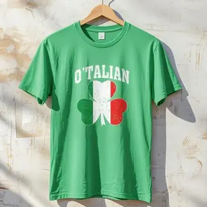 O'Talian Italian Irish Shamrock Shirt, Funny St Patricks Day Shirt, St Pattys Day Shirt, St Patricks Short Sleeve Shirt, Tee, Tshirt