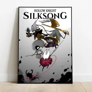 Hollow Knight Silksong Poster, Gaming Wall Art, Metroidvania Print