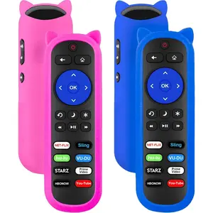 (Pack of 2) RC280 Remote for Roku TV Remote with 2 Glow Covers, for TCL Roku/Onn Roku/Hisense Roku/Element/Sharp/Haier/Hitachi/LG/Sanyo/JVC/Magnavox/RCA/Philips/Westinghouse Roku Series Smart TV