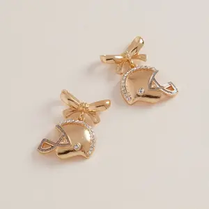 Football Bow Earrings