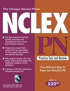 USED-The Chicago Review Press Nclex-PN Practice Test and Review by Waide, Linda (Paperback)