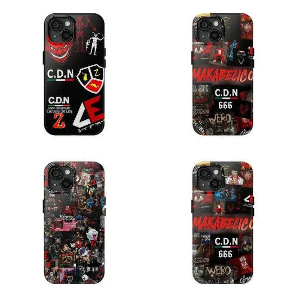 4 Style of Makabelico Ghost Cartel del Norte phone case - Phone Cases Phone Cover Hard Case Tough 2-piece Phone Case Protection Wireless, Phone 16 15 14 13 12 11 Pro Max 8 Plus X
