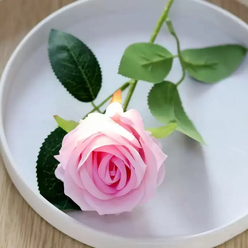 12 rose pink flowers