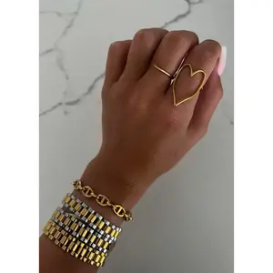 Gold Heart Ring - Water Resistant, Lifetime Warranty