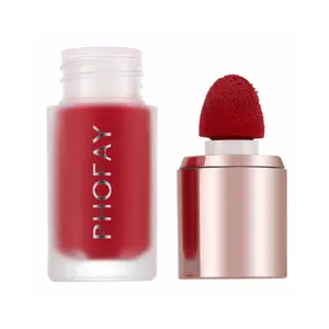 PHOFAY Airy Mousse Liquid Blush Cosmetic - Lightweight Cream-to-Powder Beauty Products Cheek Tint, Color Intense, Buildable, Seamless Blend for Natural Glow, 12H Long-Lasting Wear