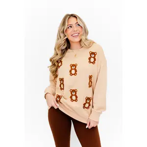 Bear Hugs Embroidered Sweatshirt Bear Hugs Embroidered Sweatshirt