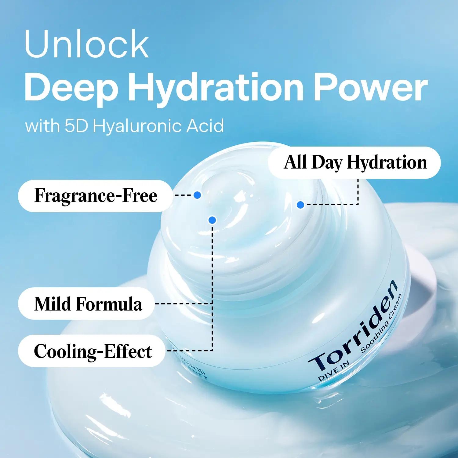 DIVE IN Hydration Glow Duo Set | Affordable Hydrating Skincare with Serum + Soothing Cream