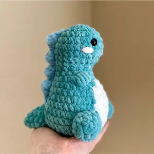 Customizable Crochet Baby Dino Plushie stuffed animals