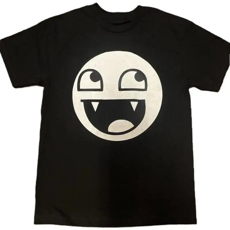 Epic Face Vampire T Shirt Y2K Goth Emo Scene Tapout Affliction Relaxed Soft