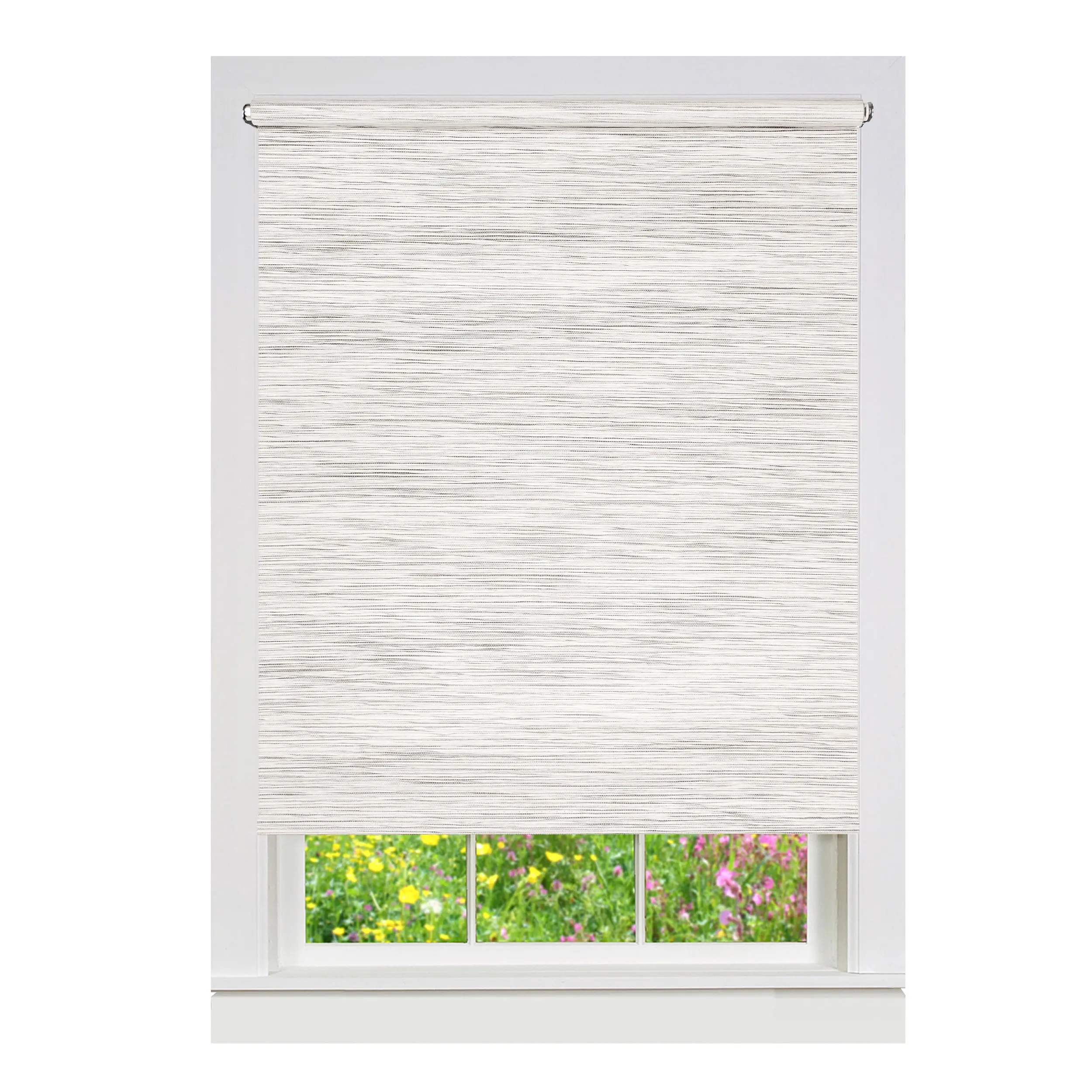 Achim CPS556GY01 Cordless Privacy Jute Shade - 55x72 in, Grey Cordless Blinds