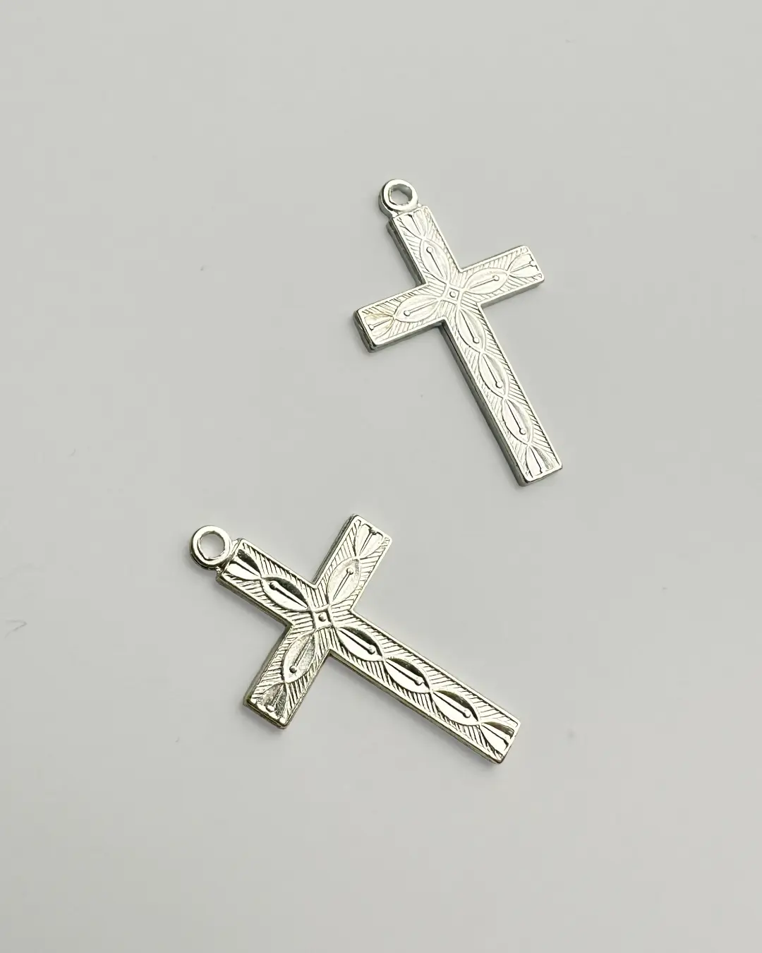 Cross Charm, 20x13mm, (2pcs)