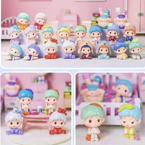NIMOO Good Night Party mini pvc Toy Doll Blind Box Collection，Bunny Plush Dolls，Soft Furry Collectibles