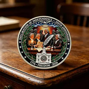 USA 250th Anniversary Coin, Declaration of Independence Collectible