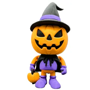 Pumpkin Trickster – Halloween Figurine (VeggieBites3D)