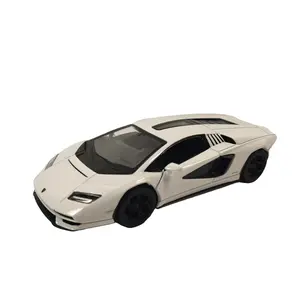 KINSMART Lamborghini COUNTACH LPI 800-4 1:38 Scale Die Cast Model Car White with Openable Doors & Pull Back Action