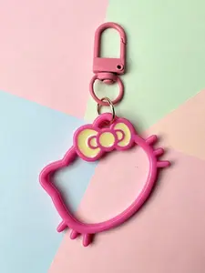 1pcs Hello Kitty Pendants, Cute Hollow KT Cat Head Keychains, Versatile Backpack Cute Pendants, Gifts for Best Friends or Couples, Birthday Gifts, Easter Gifts, Party Surprise Presents