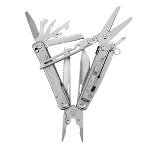 wetactics MT-10 20-in-1 Multi-Tool Pliers Set - Home & Outdoor Hand Tools for Camping, Car Emergency, with Scissors, Saw, Bottle Opener, Screwdrivers, Box Cutter, Pliers