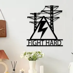 1pc Modern Electrical Engineer and Circuit Metal Wall Art, Modern Electrical Engineer and Circuit Statue Mural, Perfect for Office, Home, Outdoor Space Decor, New Year Decor, Ideal Gift for Engineers weird home decor