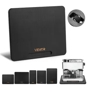 VEVOR Appliance Slider, Small 10.5x 13-inch, Rolling Sliding Tray with Silent Rubber Wheels Hollow Handle, Easy to Clean, Appliance Rolling Tray for Coffee Maker, Kitchen Countertop, Black