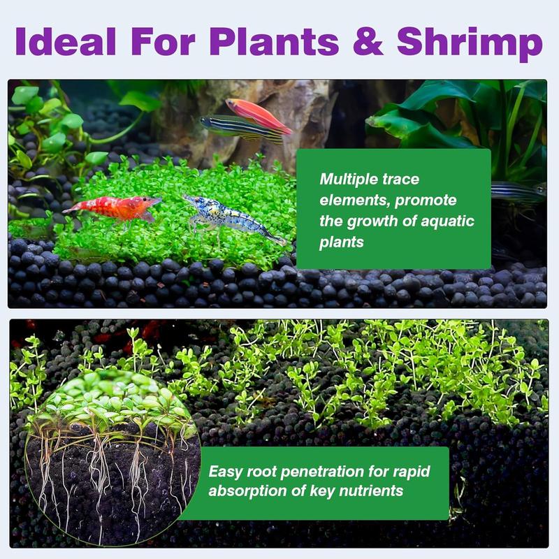 Upgraded Aquarium Soil Water Grass Mud, Ideal for Fish Tank Aquascaping Aquarium Substrate Soil for  and Shrimps, No Need to Wash (4.4 Pounds)