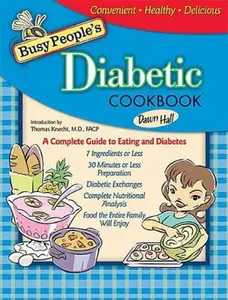 USED Book - Busy People's Diabetic Cookbook by Hall, Dawn (Hardcover) - english