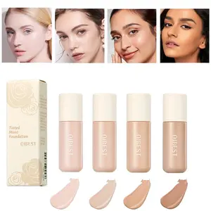 1PC liquid foundation waterproof oil control concealer, durable, hard to lose makeup, dry skin, oily skin, foundation cream, Lightweight