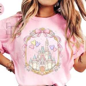 Magical Castle Fairytale Comfort Colors Shirt, Magic Kingdom Coquette Tee, Family Trip Apparel, Cute Castle Vacation Outfit ID3LG