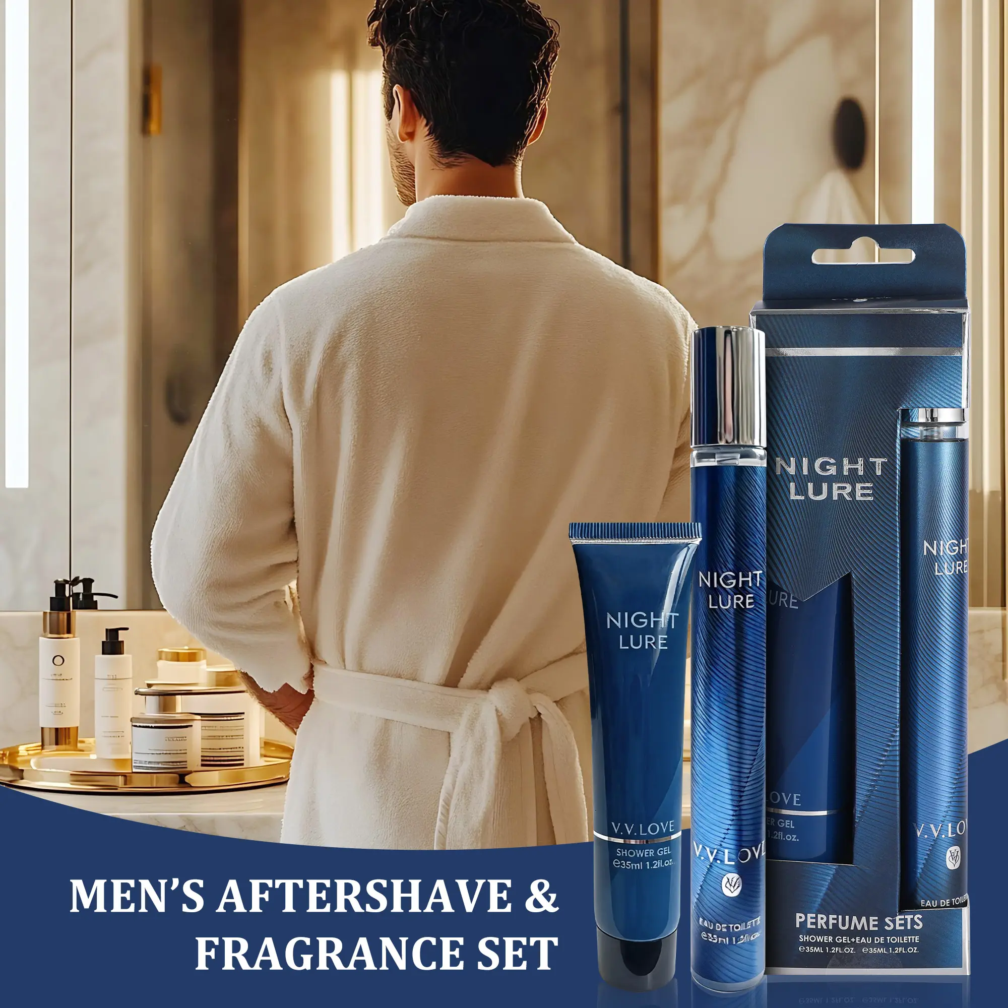 Men's Fragrance Gift Box 1.2ozX2