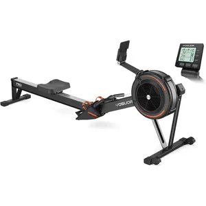 YOSUDA R2 Rowing Machine for Home, Professional Adjustable Air Resistance Rower Machines with Self-Powered Monitor, 53.7'' Row Rail, Ergonomic Comfort Seat, Easy Storage