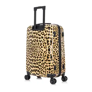 InUSA PRINTS 24" Lightweight Hardside Spinner- Cheetah