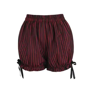 Black/Red Stripe Brocade Bloomers