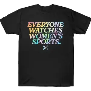 Oversized Everyone Watches Womens Sports Graphic T-Shirt Streetwear Holiday Wear y2k cotton fashion Streetwear Lover Gift Top Trending U90