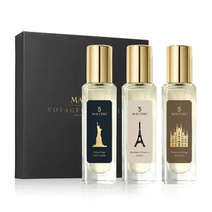 Maytime Voyages Olfactifs Scented Journeys Perfume Set – New York, Paris & Milano (3×30ml) | Woody, Spicy & Fougère | Long-Lasting Eau de Parfum