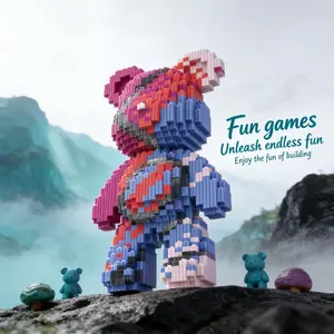 Magic Flame Bear Toy, Trendy Decoration Statue, Creative Handmade DIY Ornament, Christmas Halloween Festival Gift, Birthday Present