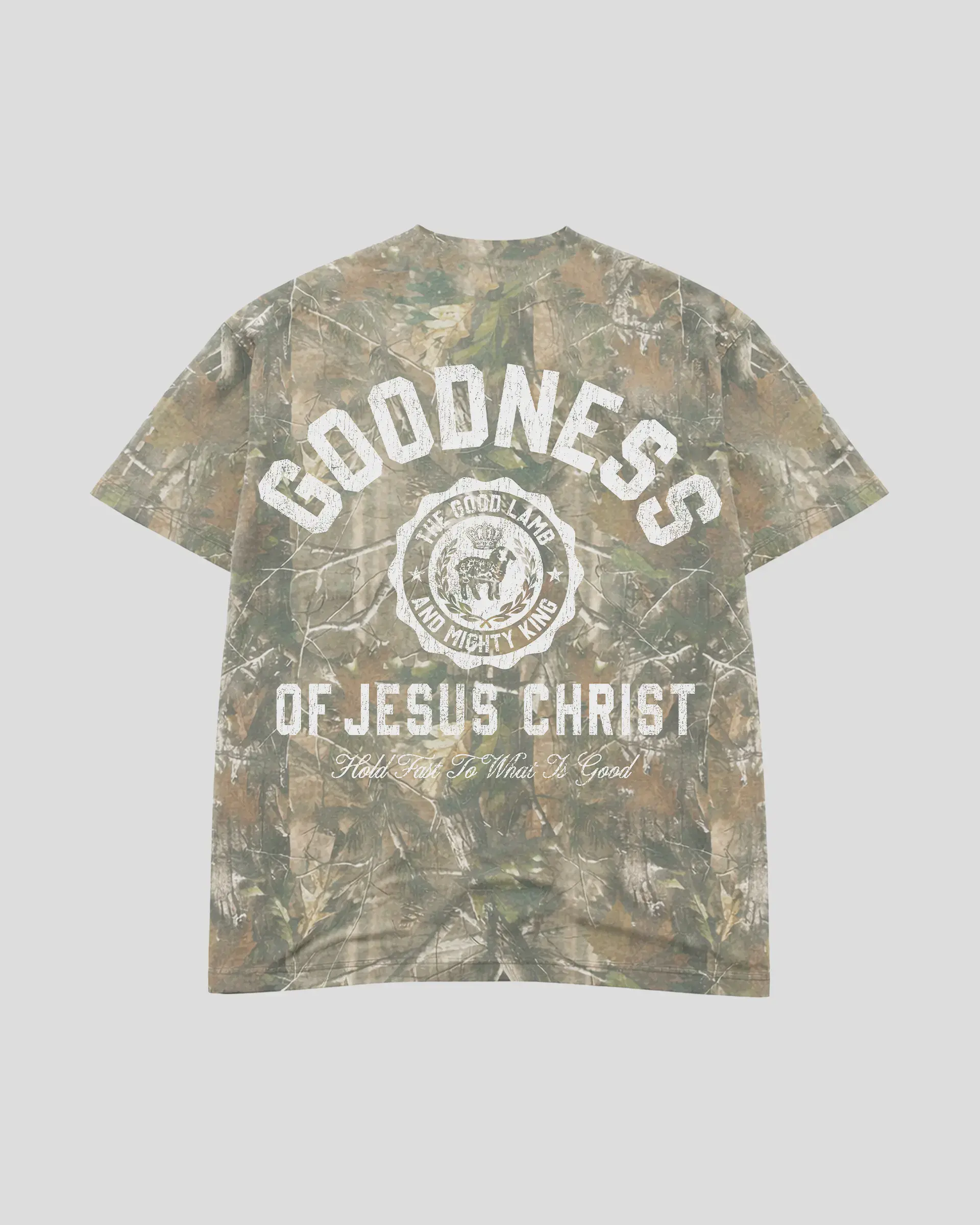Goodness of Jesus Christ Christian Camo Tee 100% Cotton Christian Streetwear Short Sleeve Tshirt, Casual Streetwear T-Shirt, Modern Graphic Tee