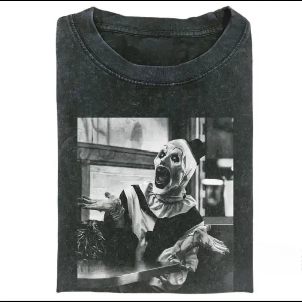 ART THE CLOWN T-SHIRT Cotton Streetwear Womenswear Casual