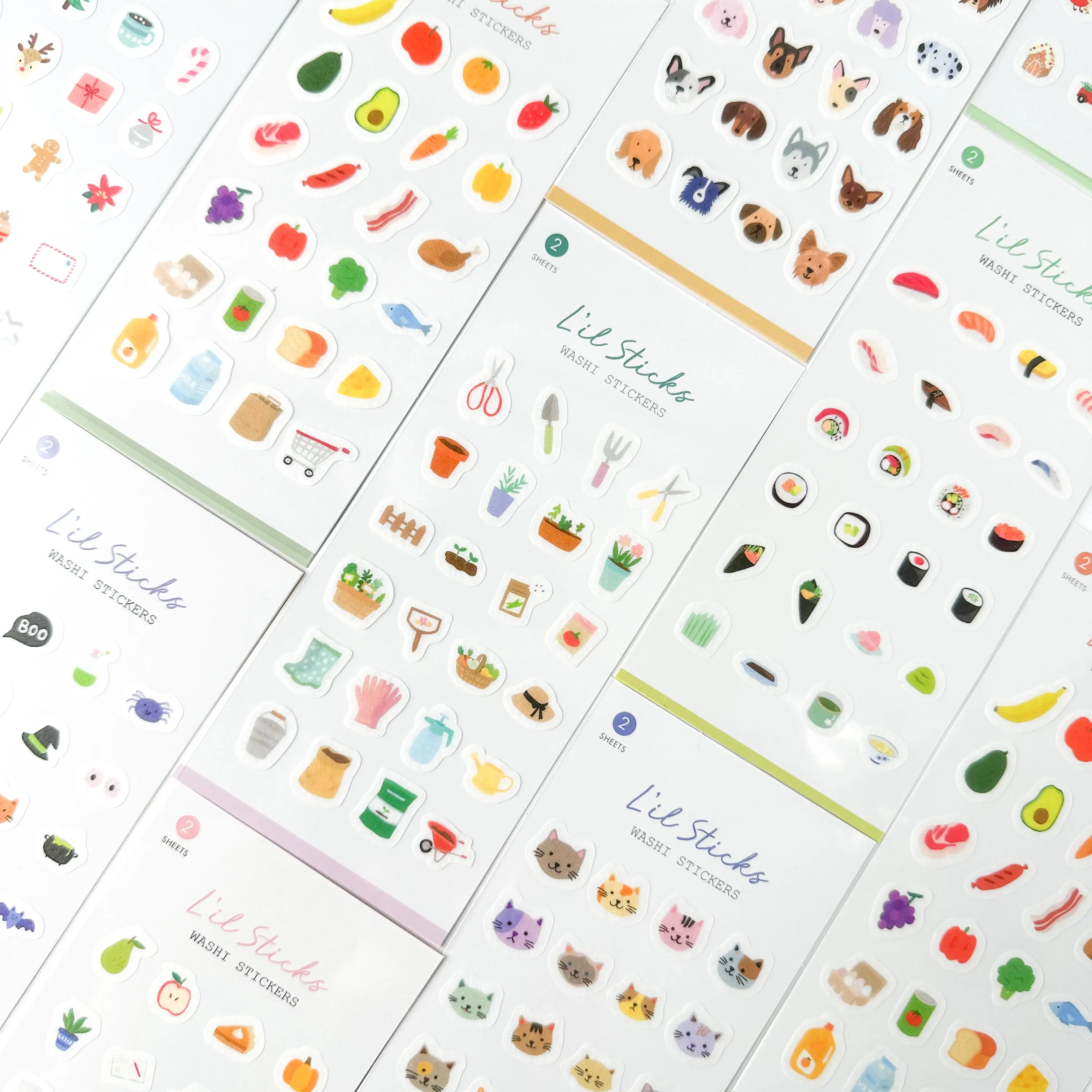 'Lil Sticks Washi Sticker Sheets
