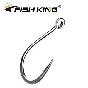 FTK 100Pcs Set of Senyo Fishing Hooks with Eyelets, Single Hooks, Barbed, for Sea Fishing, Lure Fishing, Explosive Hooks, Boxed Fishing Hooks and Tackle